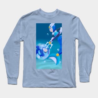 Megaman vs. Splash Woman Long Sleeve T-Shirt